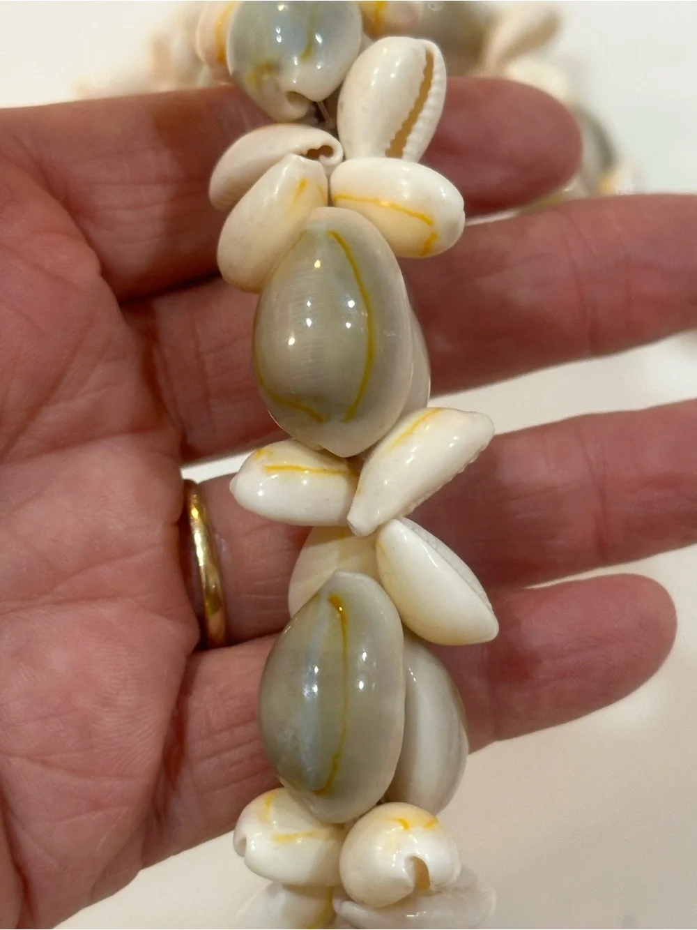 4 Piece Natural Cowrie & Mixed Shell Jewelry Set – Necklaces & Bracelet - Picture 5 of 11